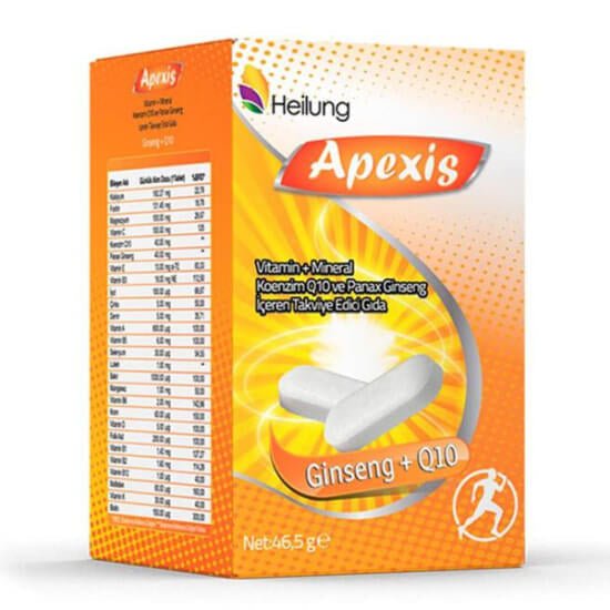 Apexis Multi Ginseng & Q10 Daily Supplement 30 TabletsSupplementsTorqelo.com