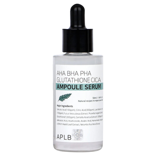 APLB AHA BHA PHA Glutathione Cica Ampoule Serum 50ml by Seoulia