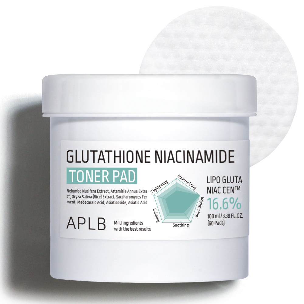APLB Glutathione Niacinamide Toner Pad 100ml/60pads by Seoulia