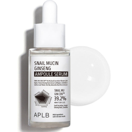 APLB Snail Mucin Ginseng Ampoule Serum 40ml by Seoulia