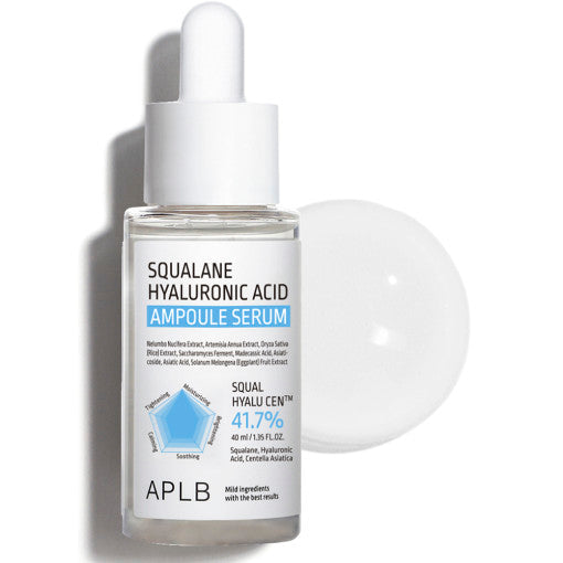APLB Squalane Hyaluronic Acid Ampoule Serum 40ml by Seoulia