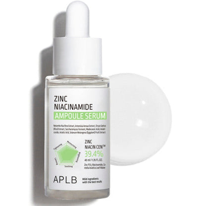 APLB Zinc Niacinamide Ampoule Serum 40ml by Seoulia