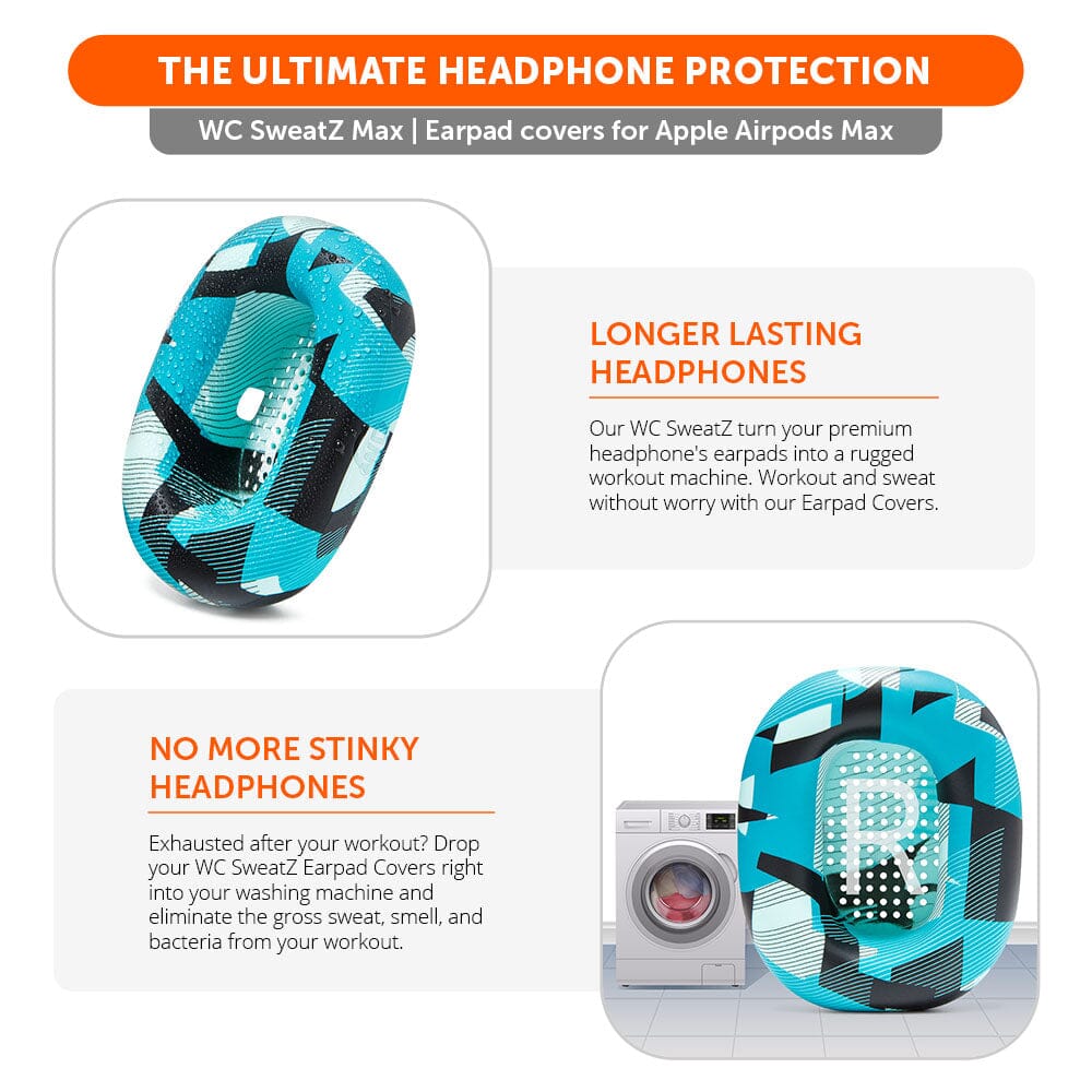 Apple Airpods Max 1 Earpad Sweat Covers - WC SweatZ MaxSweat CoversTorqelo.com