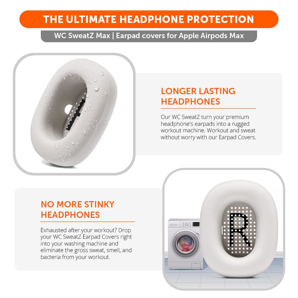Apple Airpods Max 1 Earpad Sweat Covers - WC SweatZ MaxSweat CoversTorqelo.com