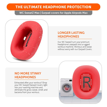 Apple Airpods Max 1 Earpad Sweat Covers - WC SweatZ MaxSweat CoversTorqelo.com
