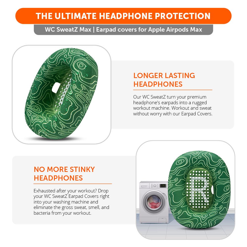 Apple Airpods Max 1 Earpad Sweat Covers - WC SweatZ MaxSweat CoversTorqelo.com