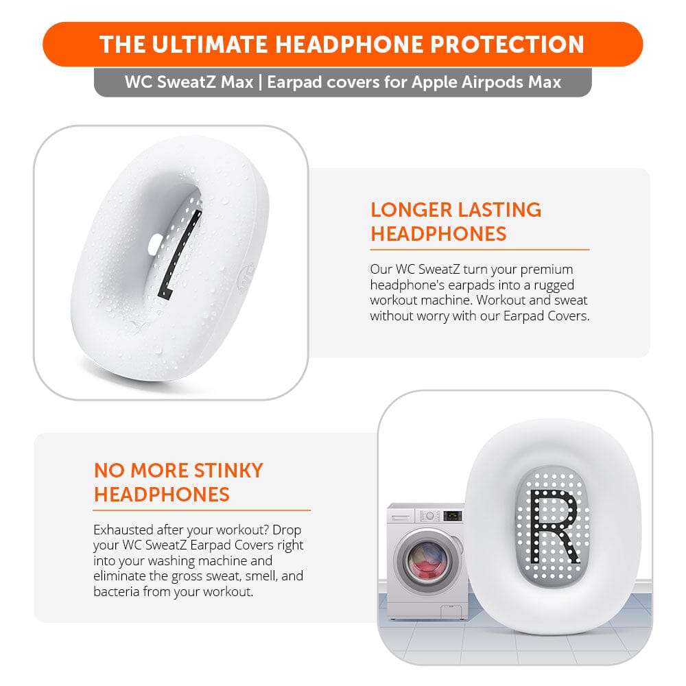 Apple Airpods Max 1 Earpad Sweat Covers - WC SweatZ MaxSweat CoversTorqelo.com