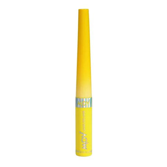 Mov Colored Eyeliner - Precise, Long-Lasting Liquid Makeup for Easy Application - Yellow 3.5g by Beauty Care Bag