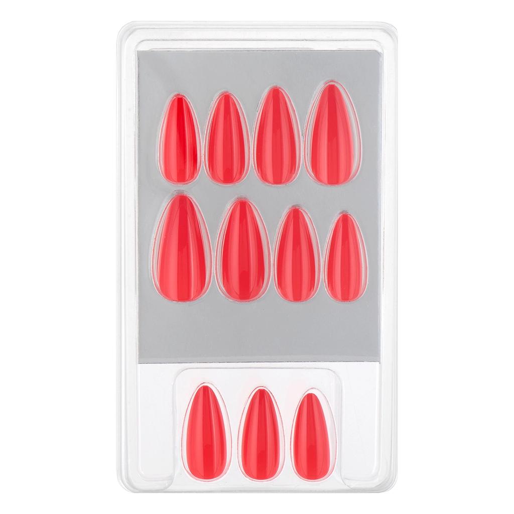 Eklips Red Almond Press-On Nails 24-Pack by Beauty Care Bag