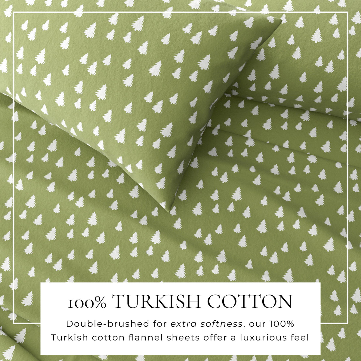 Turkish Cotton Flannel Sheet - Lakeview Collection by Great Bay Home