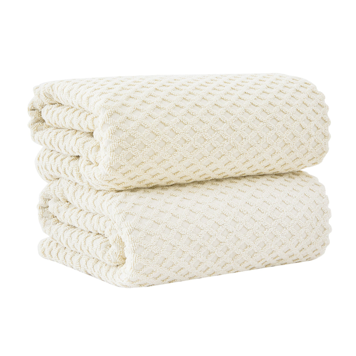 Cotton Diamond Waffle Weave Bath Towel Set - Grayson Collection by Great Bay Home