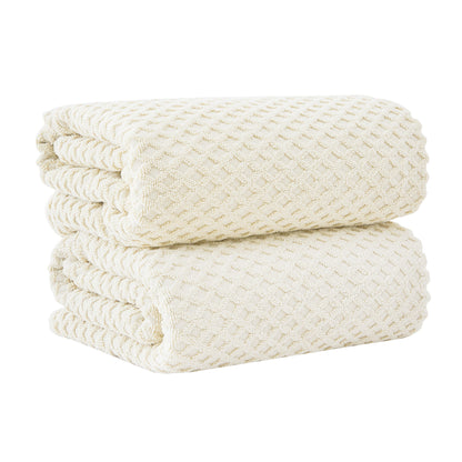Cotton Diamond Waffle Weave Bath Towel Set - Grayson Collection by Great Bay Home