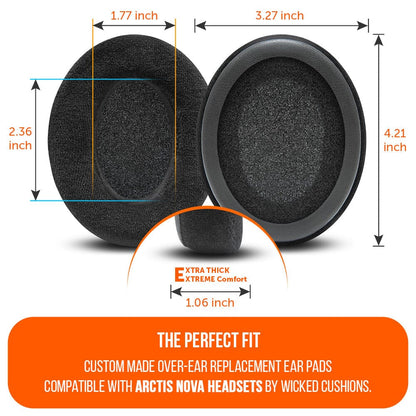 Arctis Nova Earpads - WC StealthZEar PadsTorqelo.com
