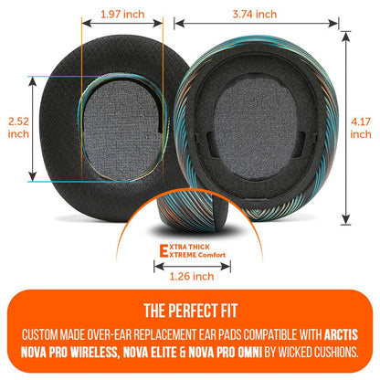 Arctis Nova Pro Wireless, Nova Elite & Nova Pro Omni Earpads - WC FreeZe Cooling GelCooling Gel Ear PadsTorqelo.com