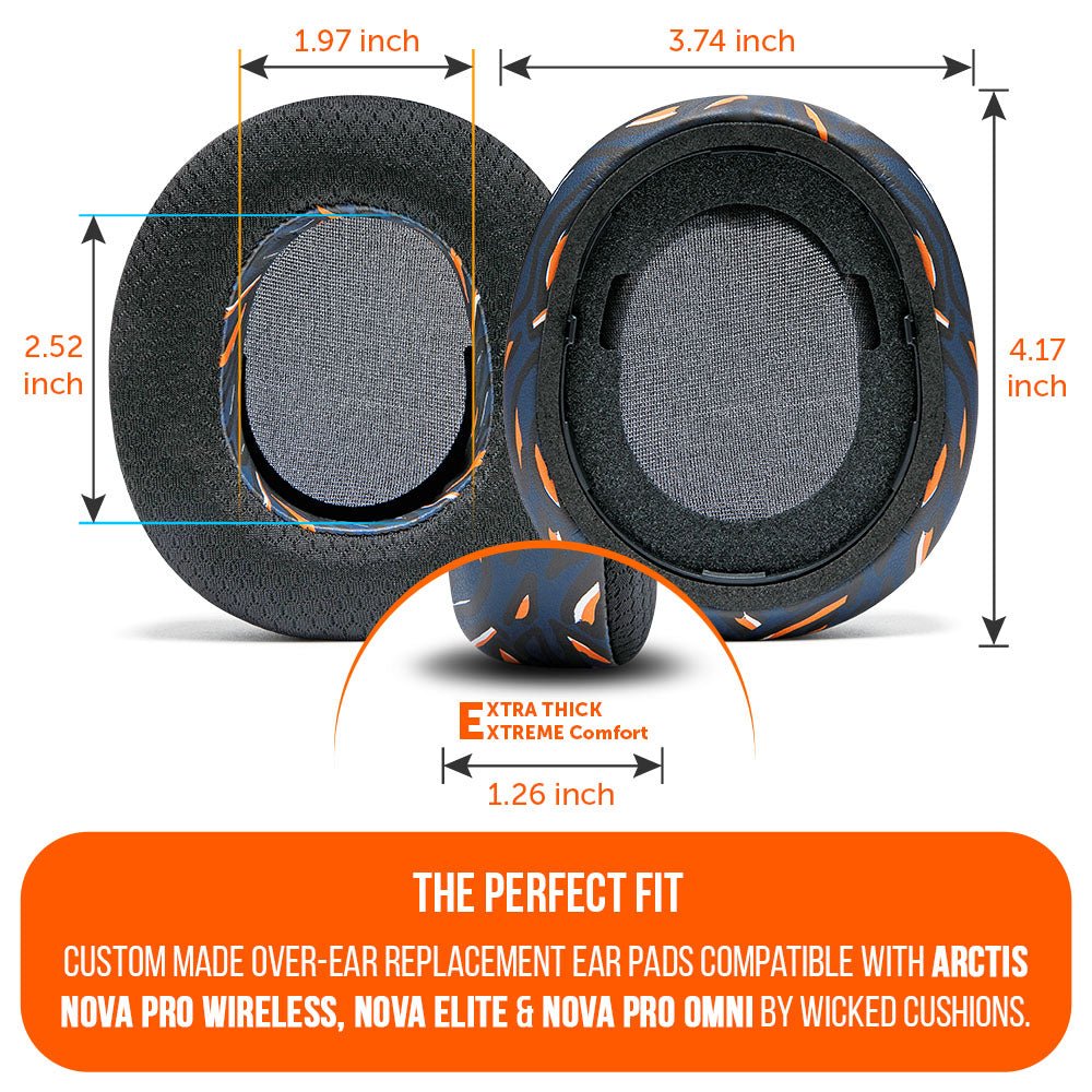 Arctis Nova Pro Wireless, Nova Elite & Nova Pro Omni Earpads - WC FreeZe Cooling GelCooling Gel Ear PadsTorqelo.com