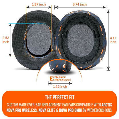 Arctis Nova Pro Wireless, Nova Elite & Nova Pro Omni Earpads - WC FreeZe Cooling GelCooling Gel Ear PadsTorqelo.com