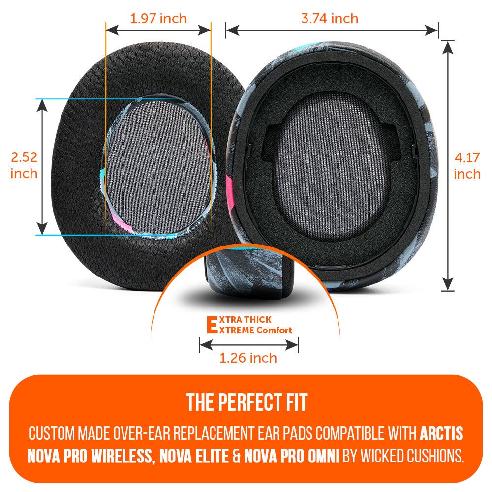 Arctis Nova Pro Wireless, Nova Elite & Nova Pro Omni Earpads - WC FreeZe Cooling GelCooling Gel Ear PadsTorqelo.com