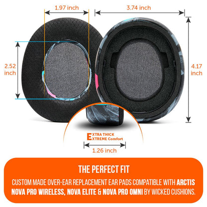 Arctis Nova Pro Wireless, Nova Elite & Nova Pro Omni Earpads - WC FreeZe Cooling GelCooling Gel Ear PadsTorqelo.com