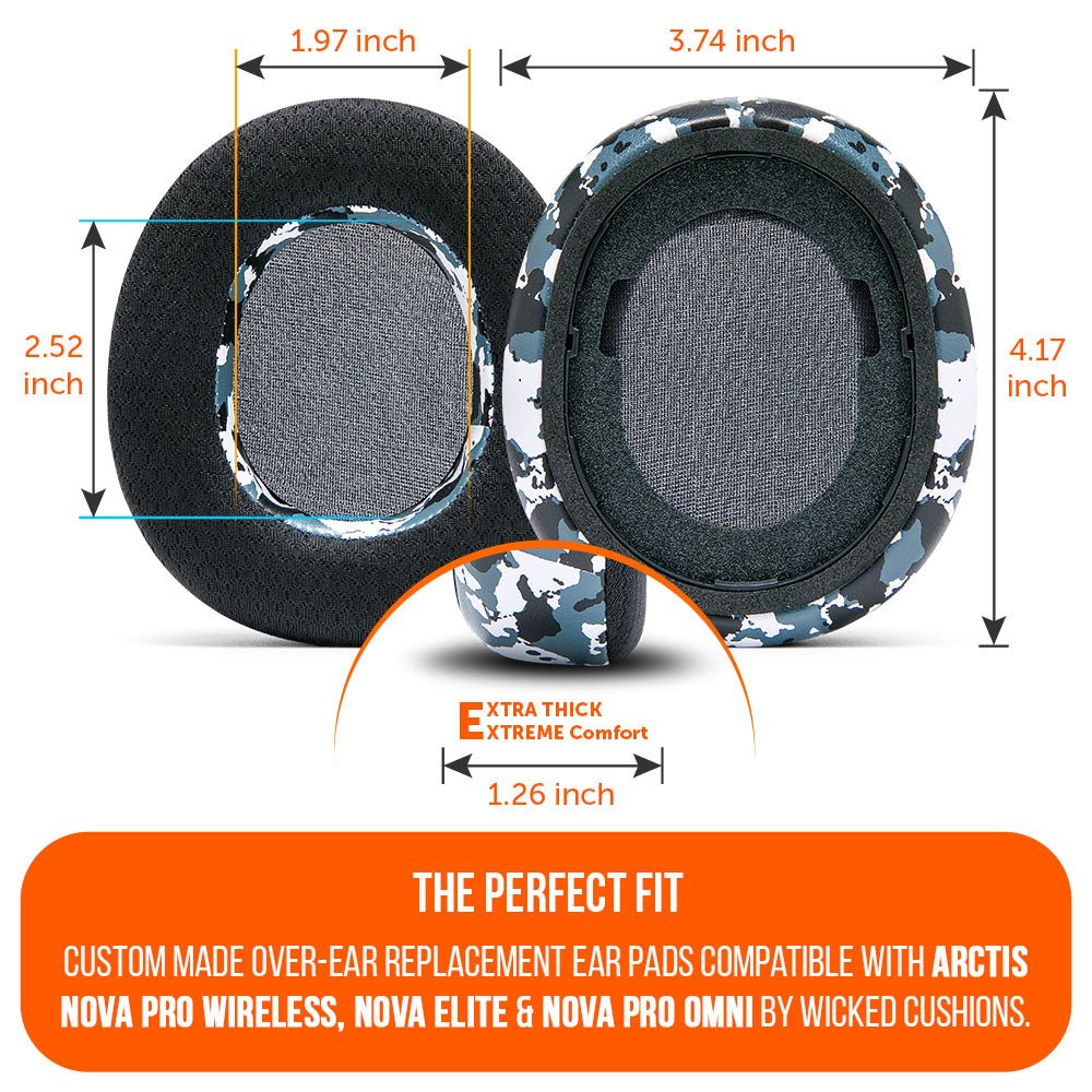 Arctis Nova Pro Wireless, Nova Elite & Nova Pro Omni Earpads - WC FreeZe Cooling GelCooling Gel Ear PadsTorqelo.com