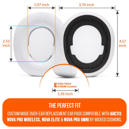 Arctis Nova Pro Wireless, Nova Elite & Nova Pro Omni Earpads - WC FreeZe Cooling GelCooling Gel Ear PadsTorqelo.com