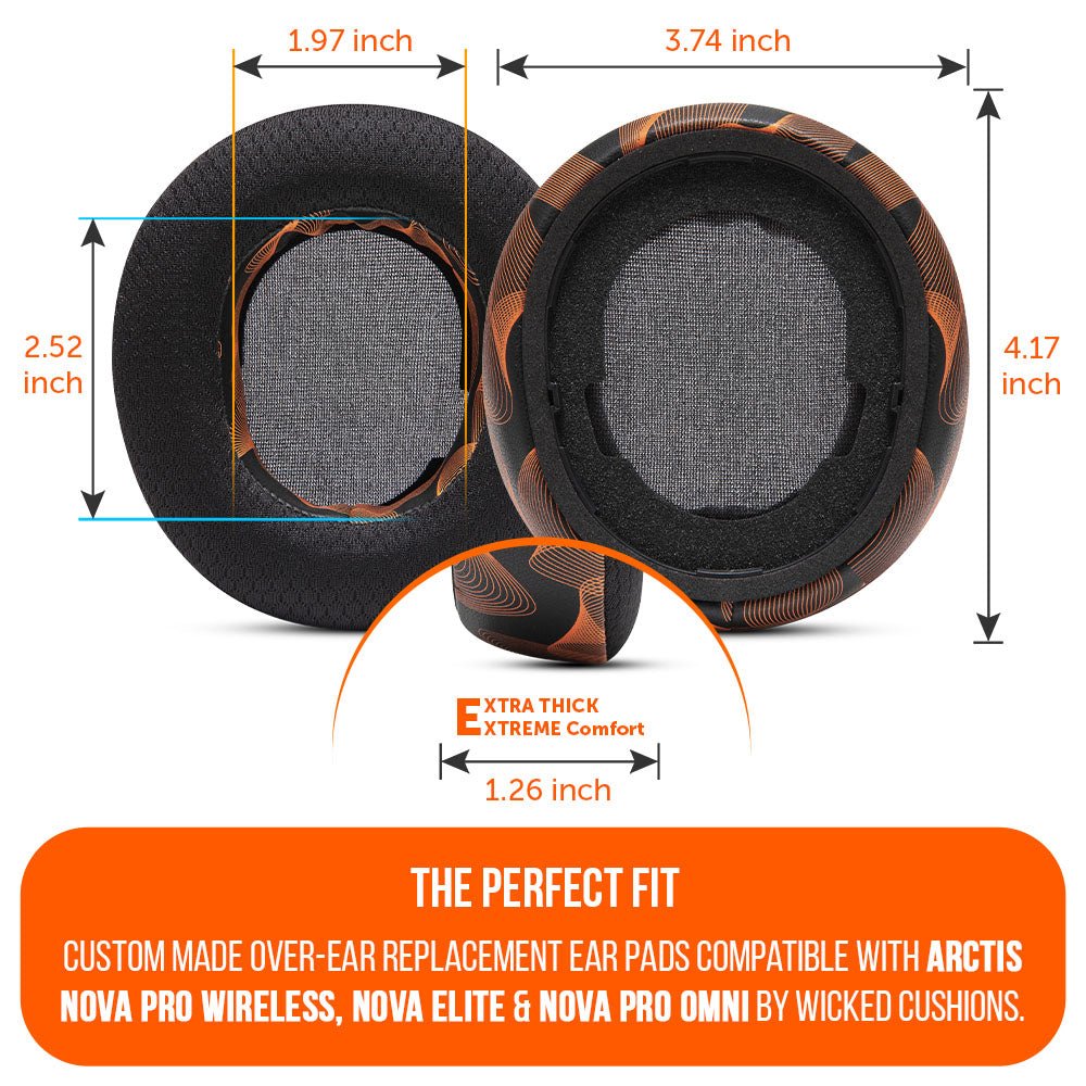 Arctis Nova Pro Wireless, Nova Elite & Nova Pro Omni Earpads - WC FreeZe Cooling GelCooling Gel Ear PadsTorqelo.com