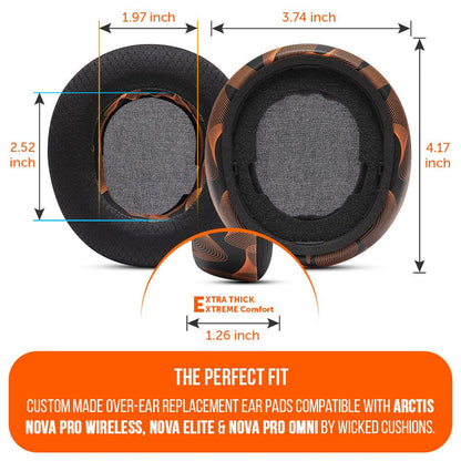 Arctis Nova Pro Wireless, Nova Elite & Nova Pro Omni Earpads - WC FreeZe Cooling GelCooling Gel Ear PadsTorqelo.com
