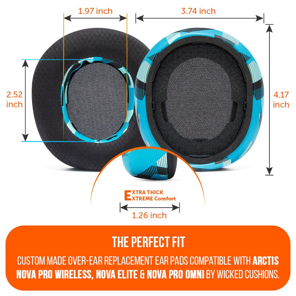 Arctis Nova Pro Wireless, Nova Elite & Nova Pro Omni Earpads - WC FreeZe Cooling GelCooling Gel Ear PadsTorqelo.com
