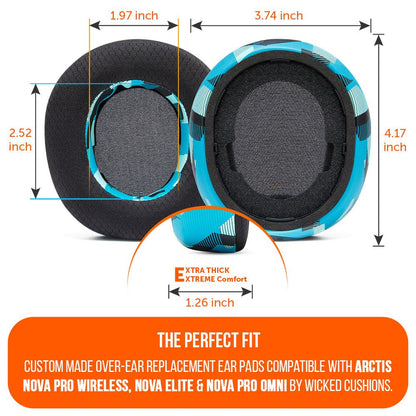 Arctis Nova Pro Wireless, Nova Elite & Nova Pro Omni Earpads - WC FreeZe Cooling GelCooling Gel Ear PadsTorqelo.com