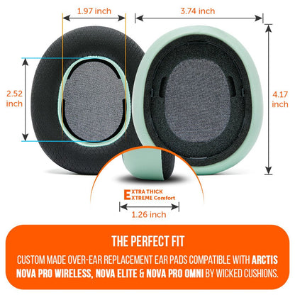 Arctis Nova Pro Wireless, Nova Elite & Nova Pro Omni Earpads - WC FreeZe Cooling GelCooling Gel Ear PadsTorqelo.com