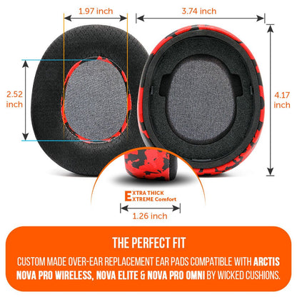 Arctis Nova Pro Wireless, Nova Elite & Nova Pro Omni Earpads - WC FreeZe Cooling GelCooling Gel Ear PadsTorqelo.com