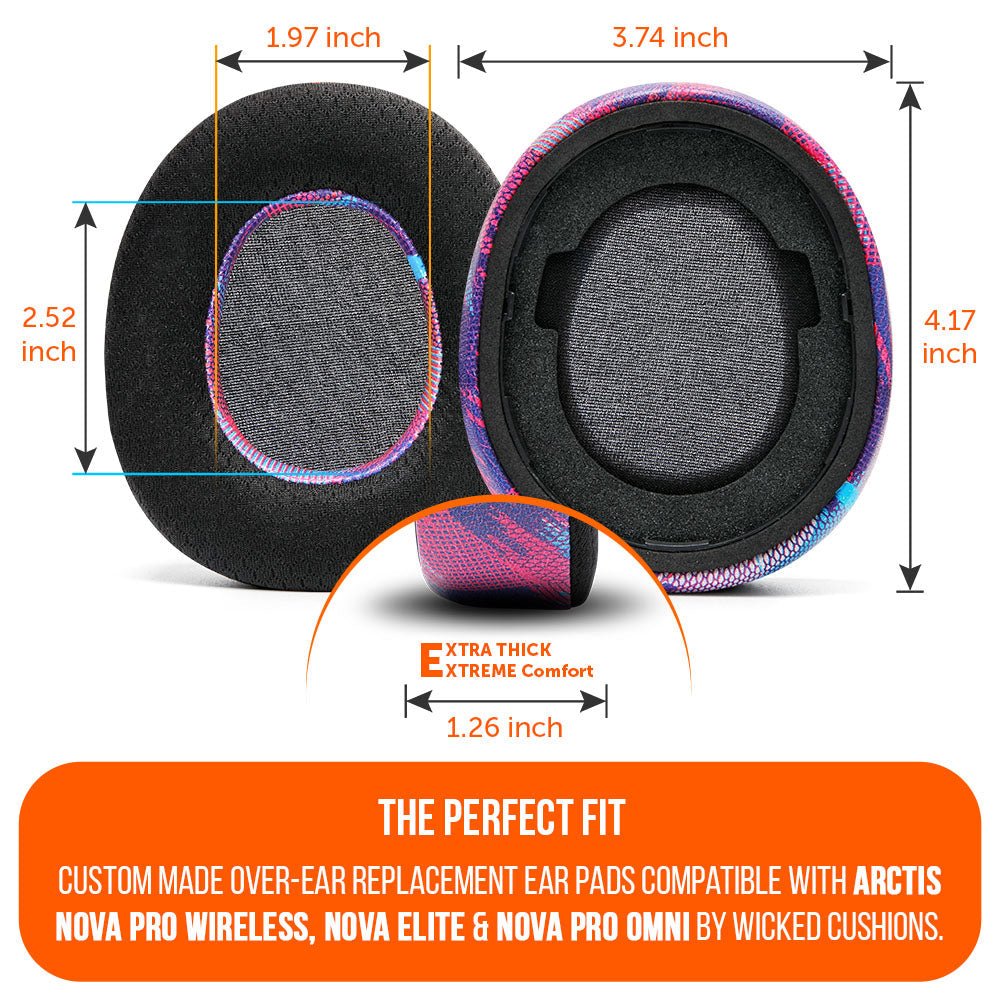 Arctis Nova Pro Wireless, Nova Elite & Nova Pro Omni Earpads - WC FreeZe Cooling GelCooling Gel Ear PadsTorqelo.com