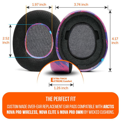 Arctis Nova Pro Wireless, Nova Elite & Nova Pro Omni Earpads - WC FreeZe Cooling GelCooling Gel Ear PadsTorqelo.com