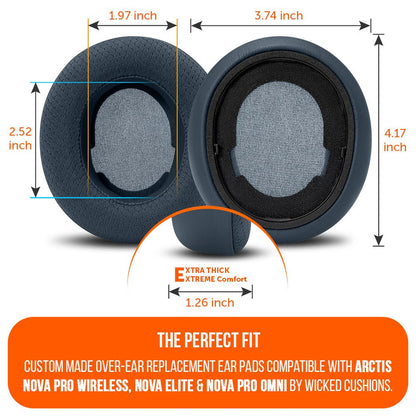 Arctis Nova Pro Wireless, Nova Elite & Nova Pro Omni Earpads - WC FreeZe Cooling GelCooling Gel Ear PadsTorqelo.com