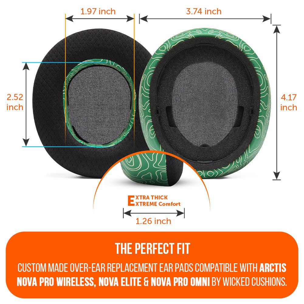 Arctis Nova Pro Wireless, Nova Elite & Nova Pro Omni Earpads - WC FreeZe Cooling GelCooling Gel Ear PadsTorqelo.com