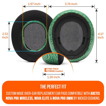 Arctis Nova Pro Wireless, Nova Elite & Nova Pro Omni Earpads - WC FreeZe Cooling GelCooling Gel Ear PadsTorqelo.com