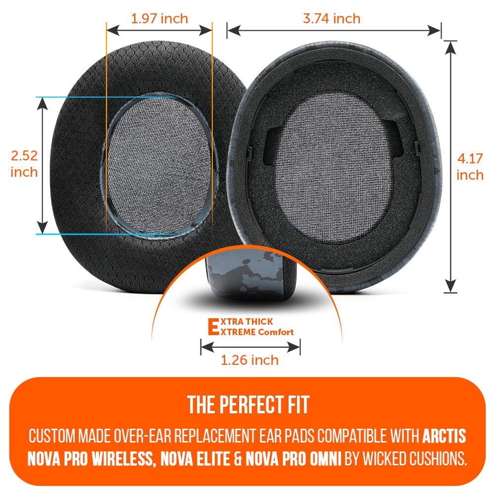 Arctis Nova Pro Wireless, Nova Elite & Nova Pro Omni Earpads - WC FreeZe Cooling GelCooling Gel Ear PadsTorqelo.com
