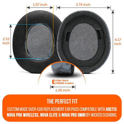 Arctis Nova Pro Wireless, Nova Elite & Nova Pro Omni Earpads - WC FreeZe Cooling GelCooling Gel Ear PadsTorqelo.com