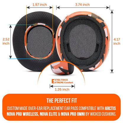 Arctis Nova Pro Wireless, Nova Elite & Nova Pro Omni Earpads - WC FreeZe Cooling GelCooling Gel Ear PadsTorqelo.com