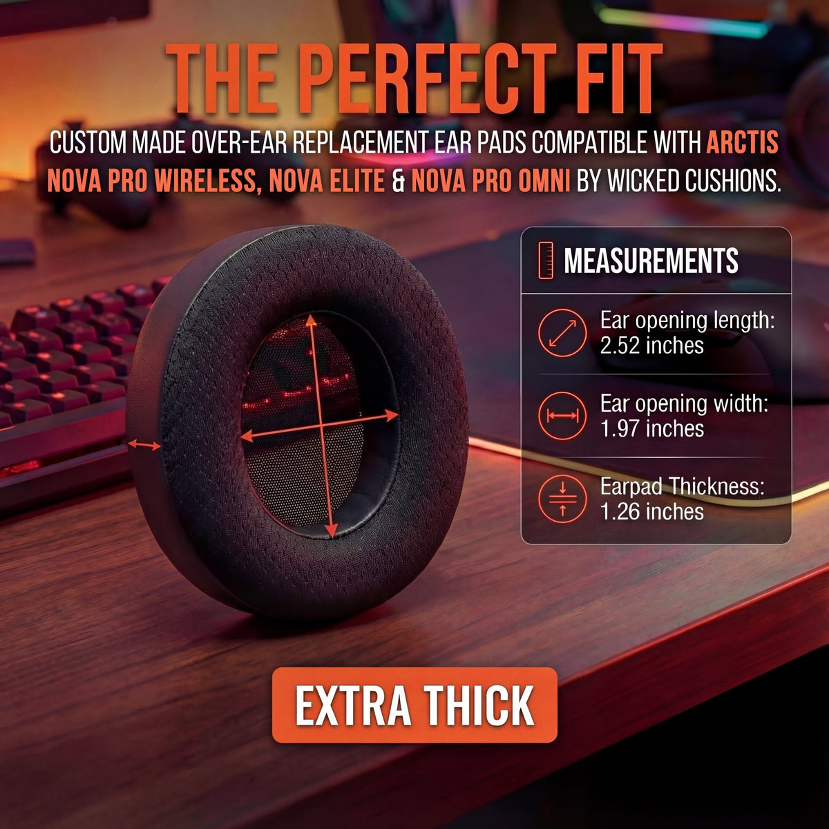 Arctis Nova Pro Wireless, Nova Elite & Nova Pro Omni Earpads - WC FreeZe Cooling GelCooling Gel Ear PadsTorqelo.com