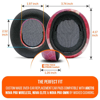 Arctis Nova Pro Wireless, Nova Elite & Nova Pro Omni Earpads - WC FreeZe Cooling GelCooling Gel Ear PadsTorqelo.com