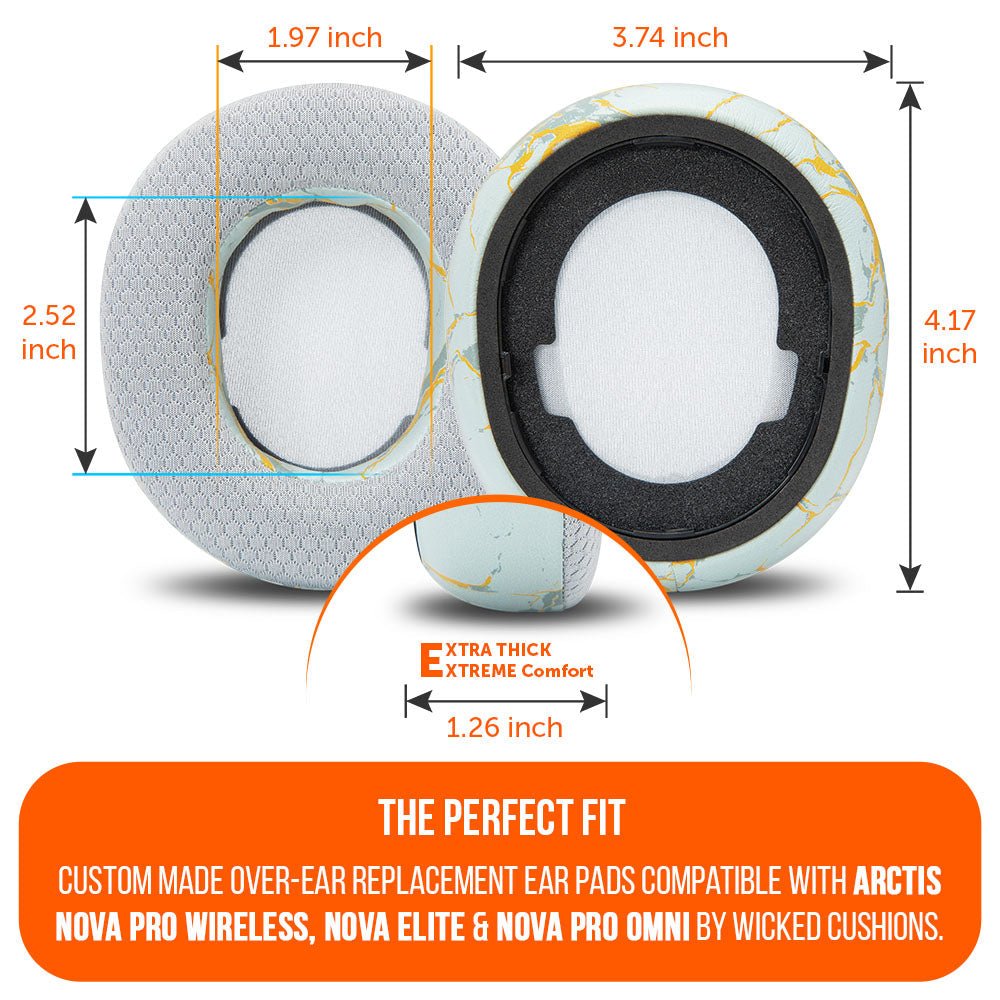 Arctis Nova Pro Wireless, Nova Elite & Nova Pro Omni Earpads - WC FreeZe Cooling GelCooling Gel Ear PadsTorqelo.com