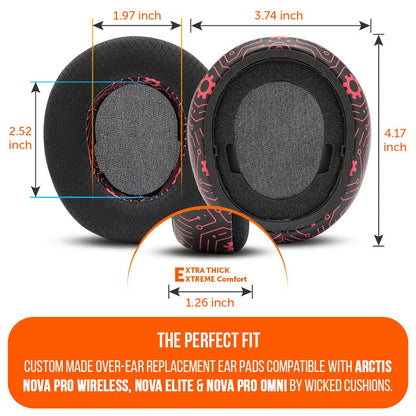 Arctis Nova Pro Wireless, Nova Elite & Nova Pro Omni Earpads - WC FreeZe Cooling GelCooling Gel Ear PadsTorqelo.com