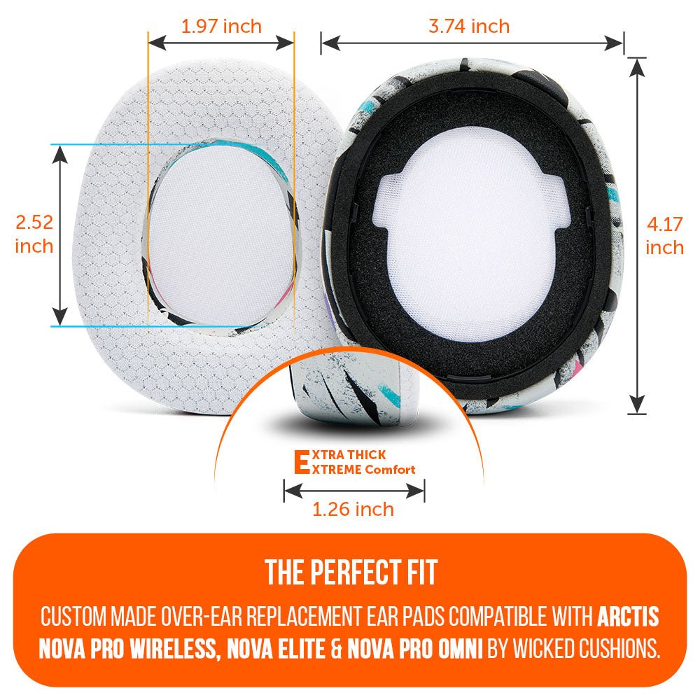 Arctis Nova Pro Wireless, Nova Elite & Nova Pro Omni Earpads - WC FreeZe Cooling GelCooling Gel Ear PadsTorqelo.com