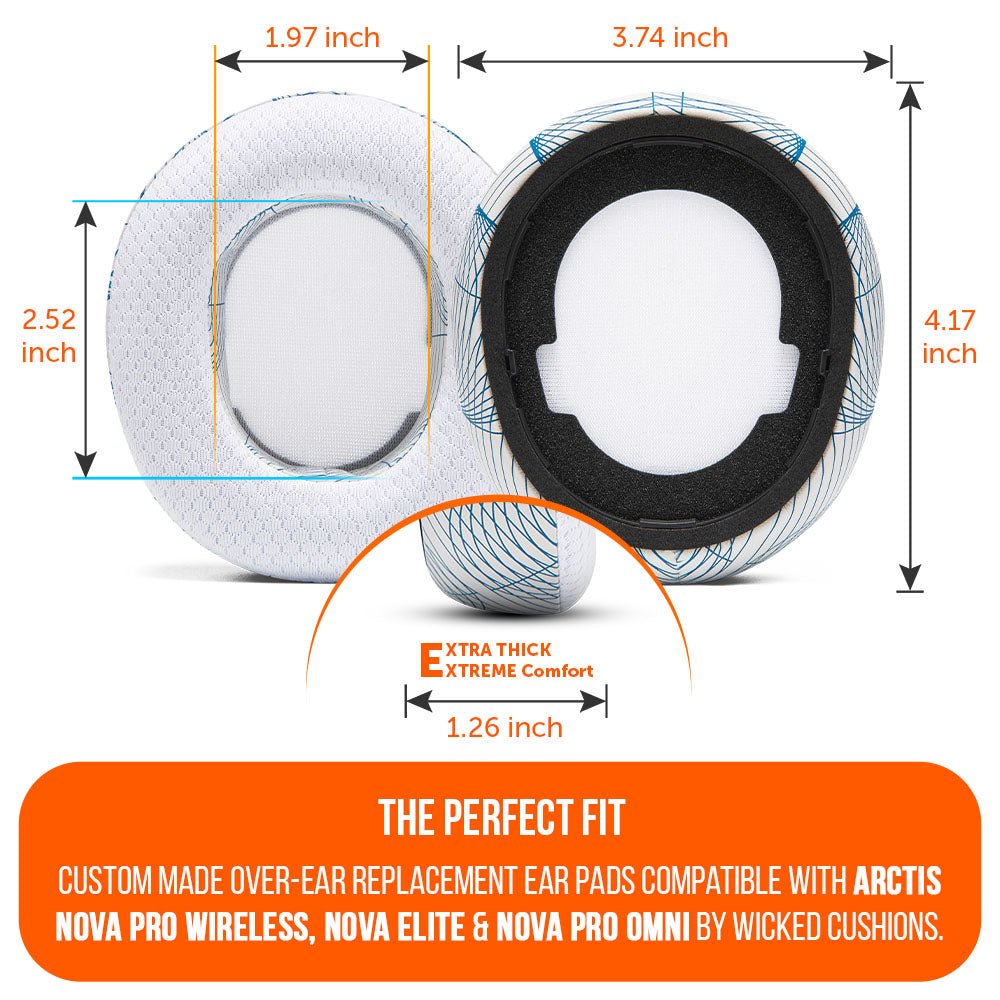 Arctis Nova Pro Wireless, Nova Elite & Nova Pro Omni Earpads - WC FreeZe Cooling GelCooling Gel Ear PadsTorqelo.com