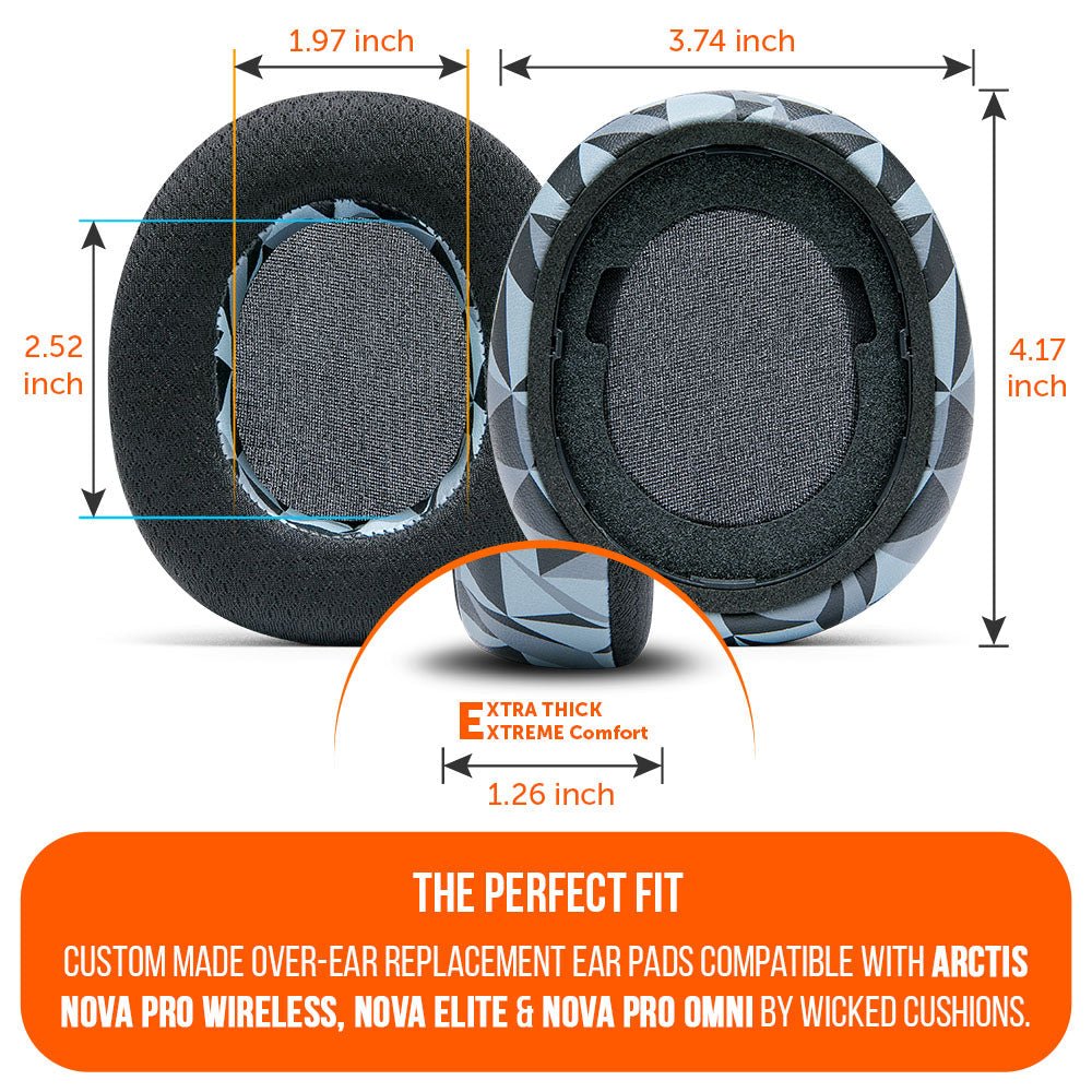 Arctis Nova Pro Wireless, Nova Elite & Nova Pro Omni Earpads - WC FreeZe Cooling GelCooling Gel Ear PadsTorqelo.com