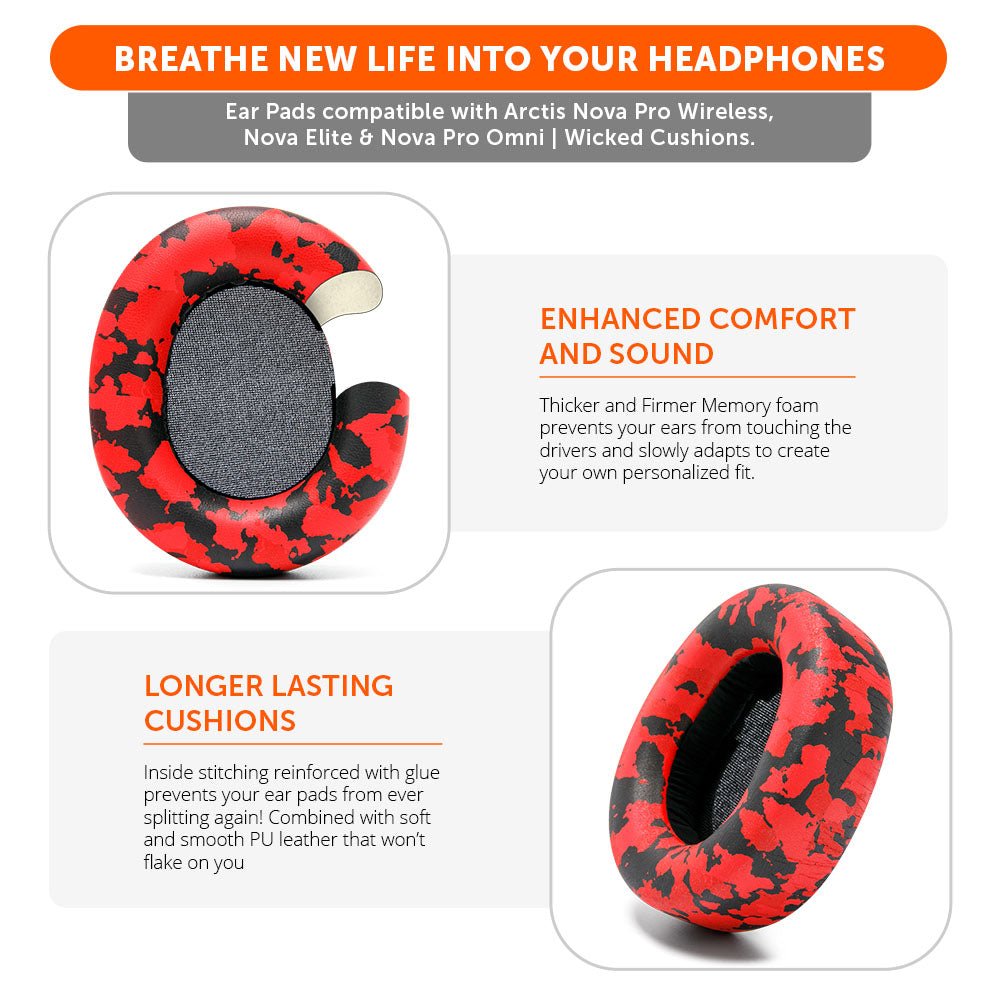 Arctis Nova Pro Wireless, Nova Elite & Nova Pro Omni Earpads - WC PadZ Nova Pro WirelessEar PadsTorqelo.com