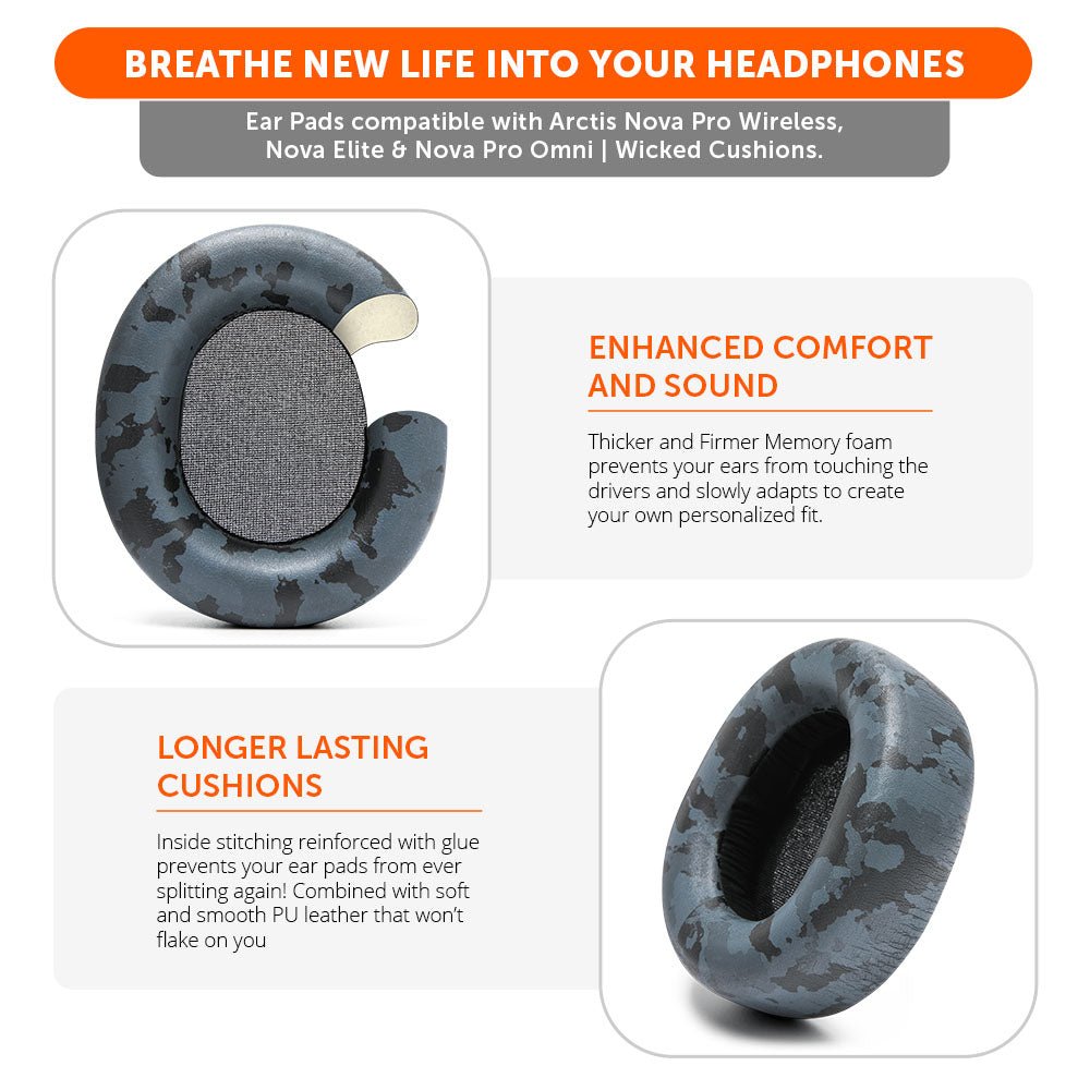 Arctis Nova Pro Wireless, Nova Elite & Nova Pro Omni Earpads - WC PadZ Nova Pro WirelessEar PadsTorqelo.com