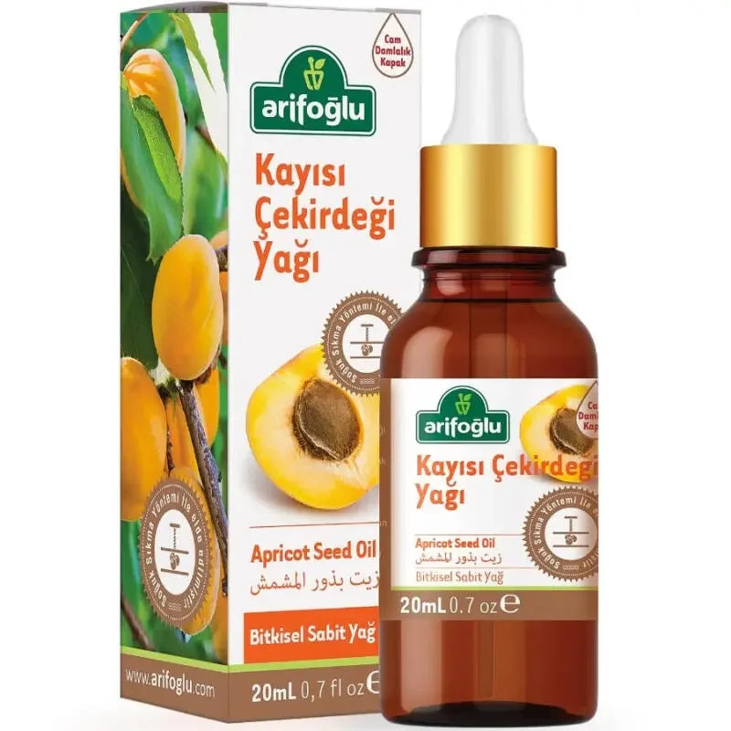 Arifoglu Apricot Kernel Oil Cold-Pressed Pure Oil 20ml by Beauty Care Bag
