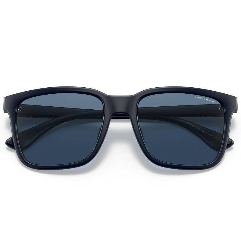Armani Exchange 0AX4112SU Rectangular Men's Sunglasses 55mm by Beauty Care Bag