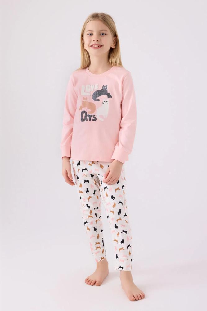 Arnetta Kids Long Sleeve Pajama Set in Light Pink by Beauty Care Bag